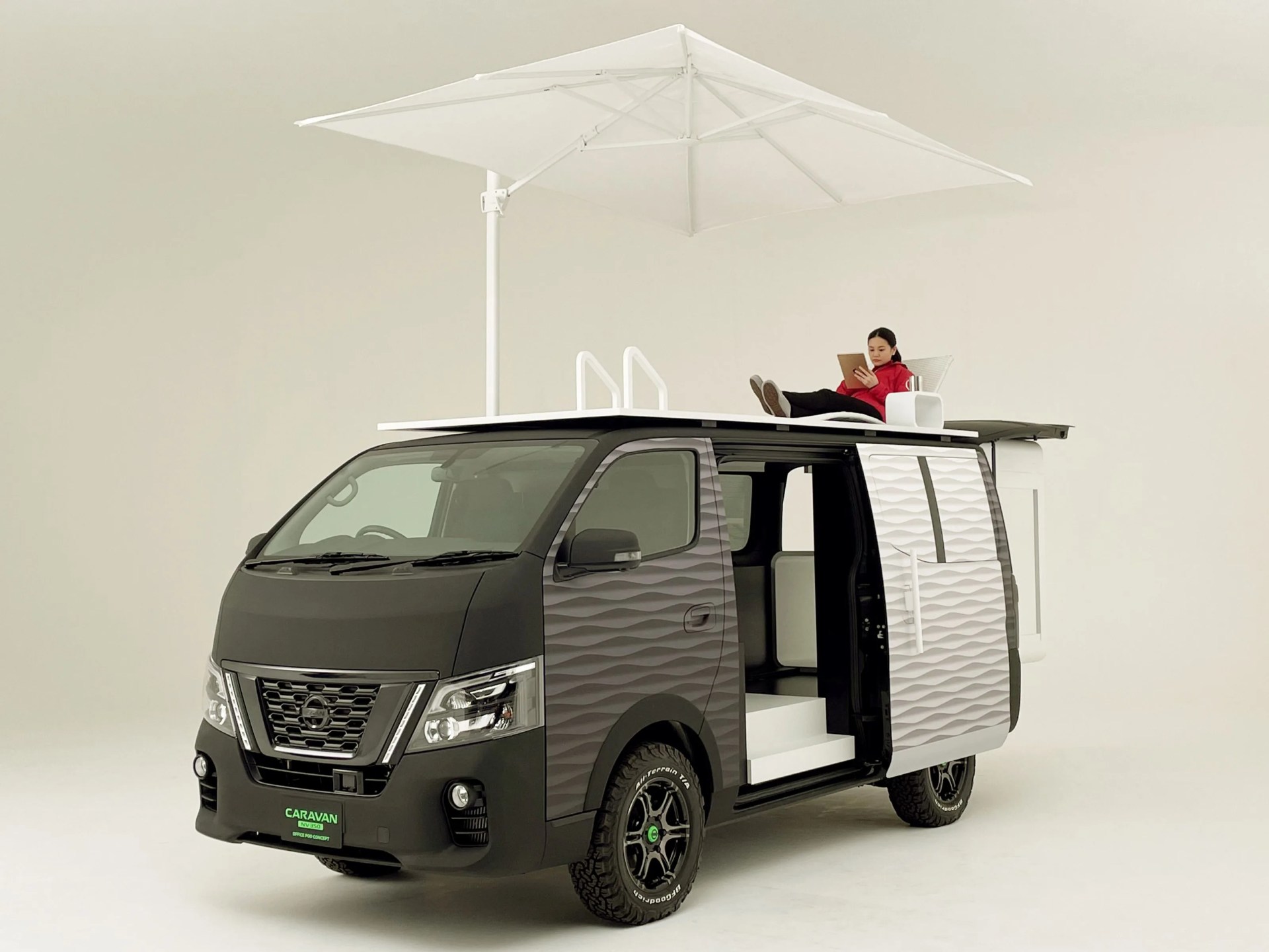 nissan camper van business office mobile