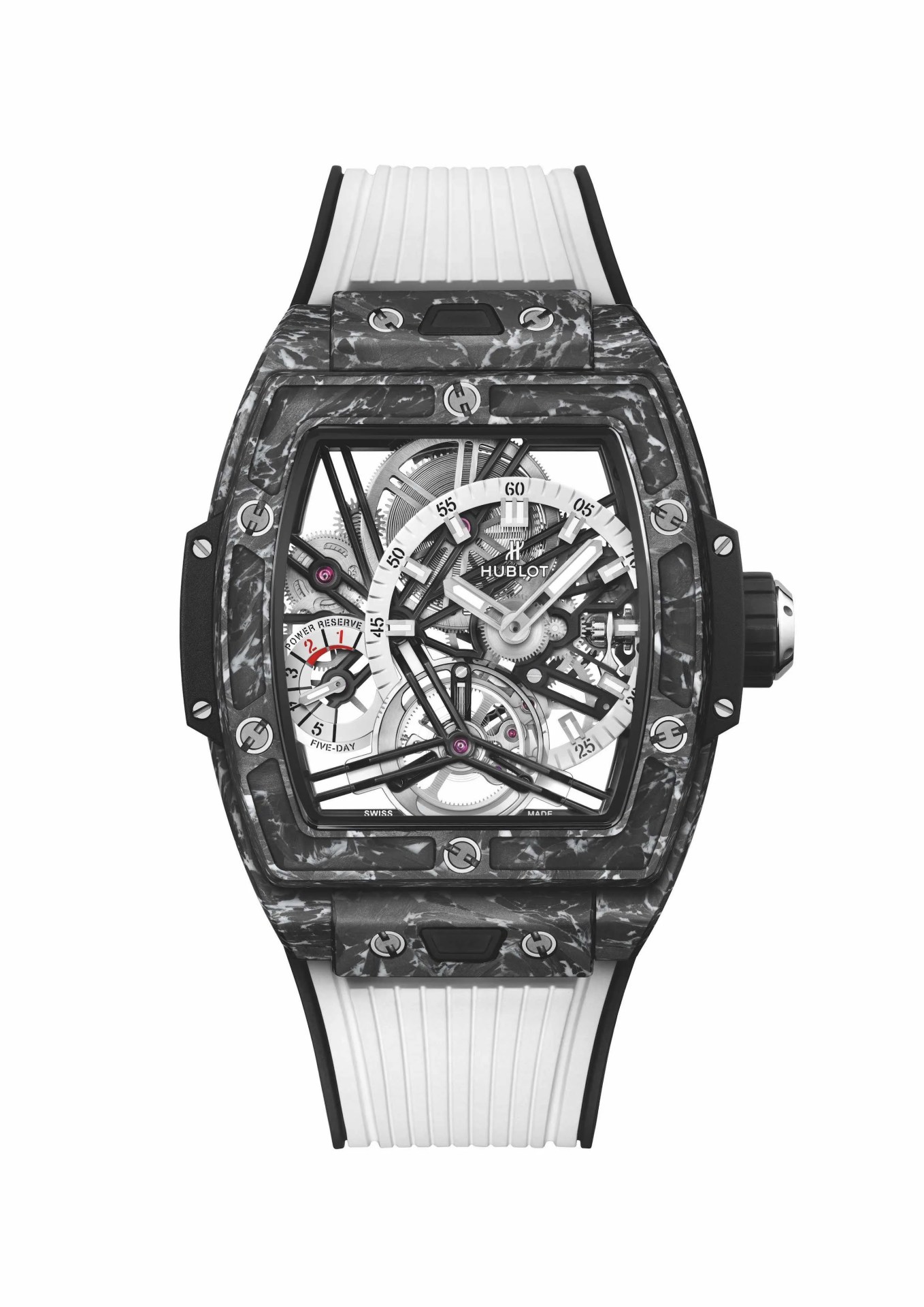 hublot spirit of big bang tourbillon 5 day power reserve carbon white