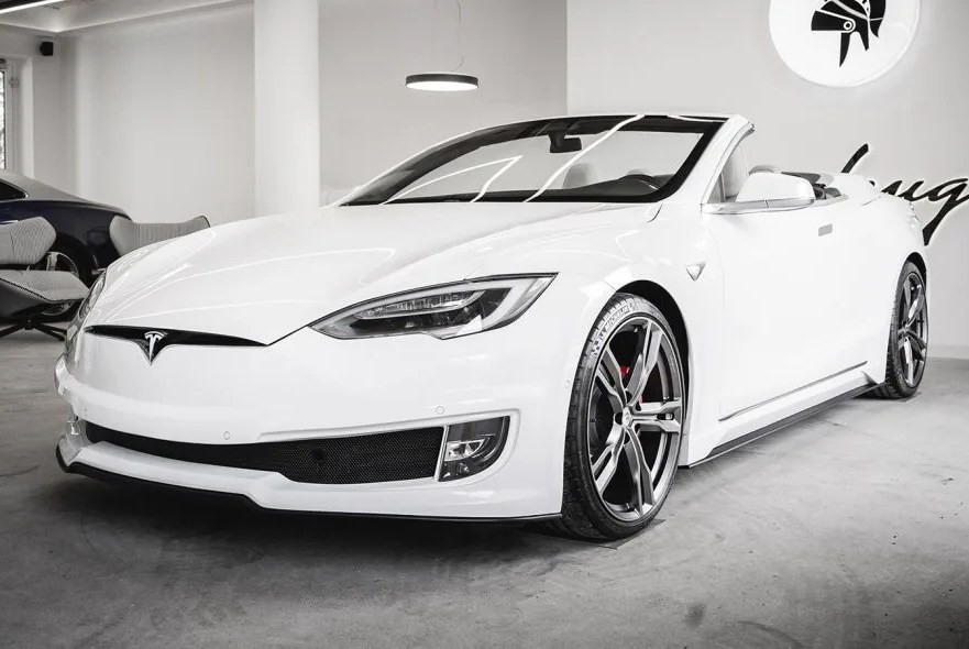 ares tesla model s convertible