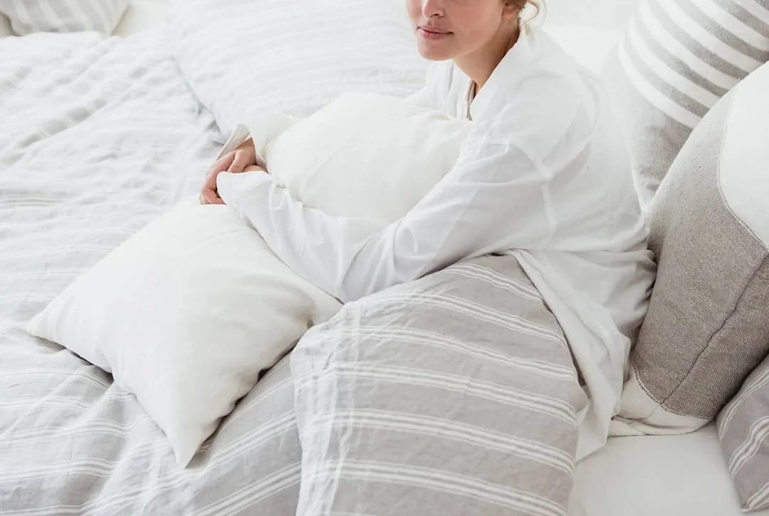 person in bed