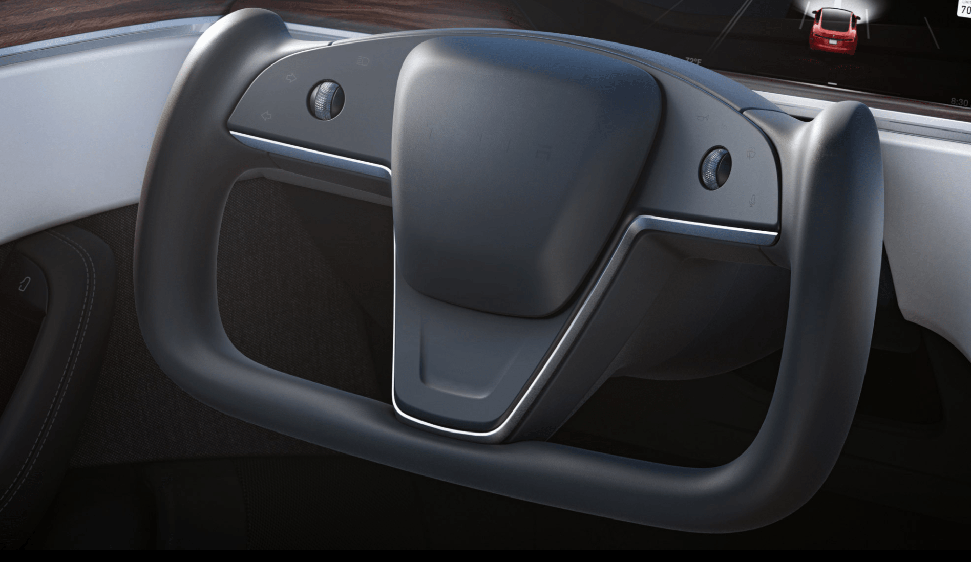 tesla model s yoke wheel