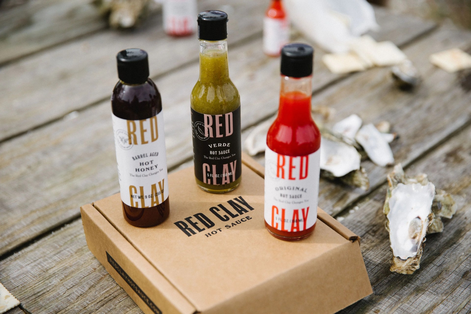 trio of hot sauces