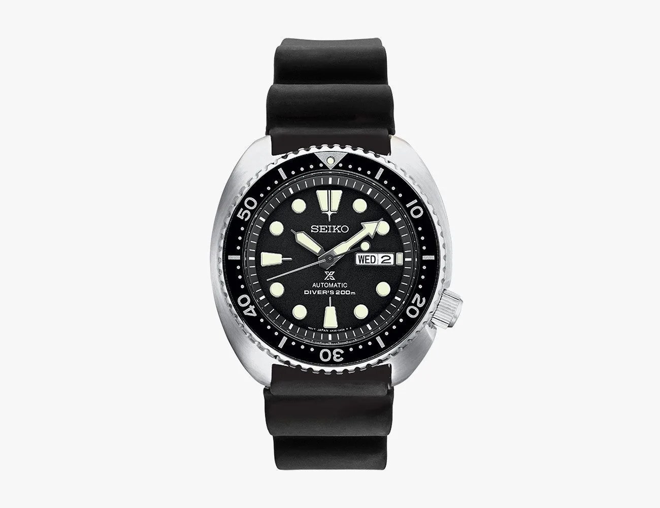 seiko prospex turtle laying flat