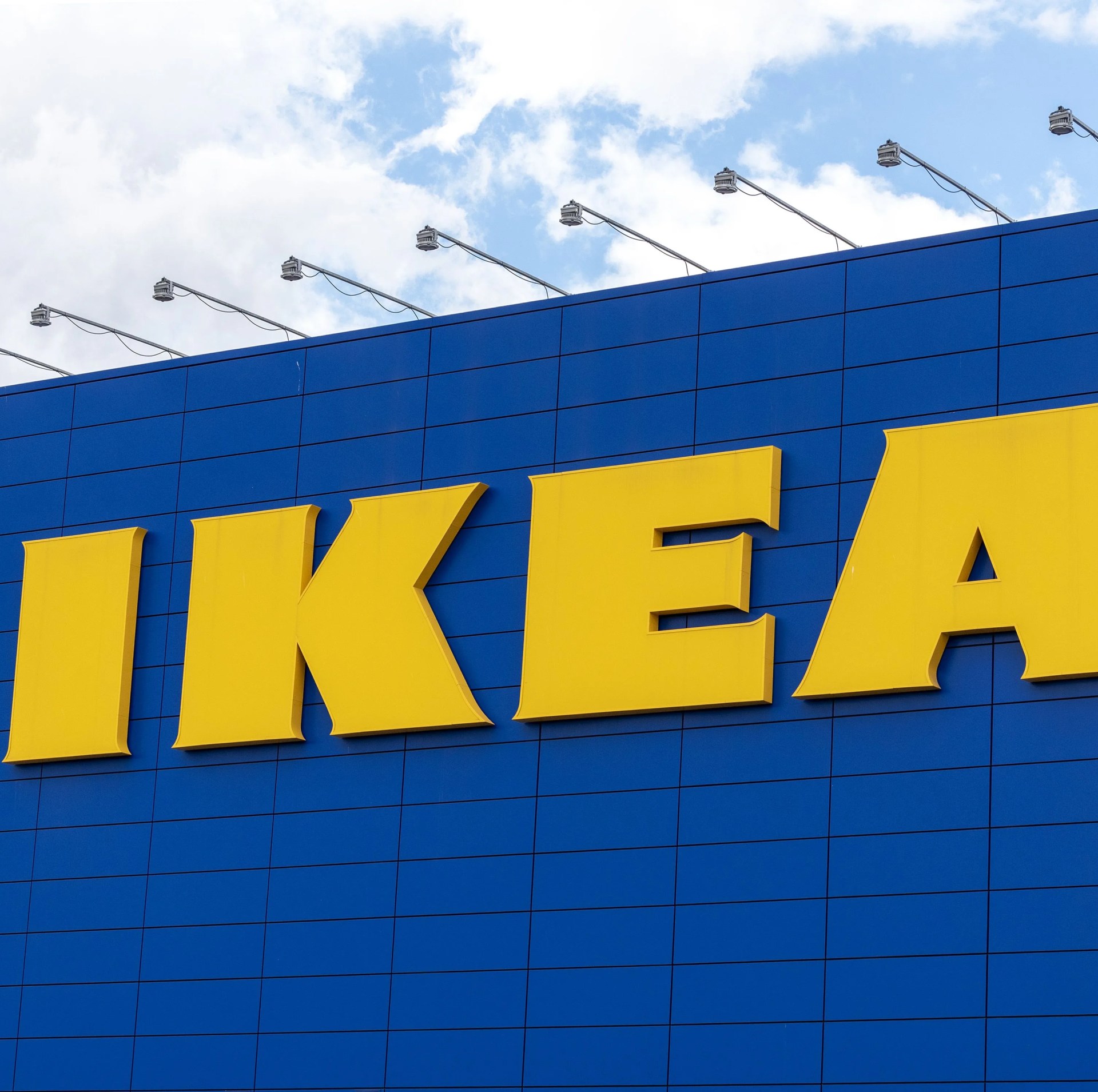 a sign at the scandinavian chain ikeas store in greenwich