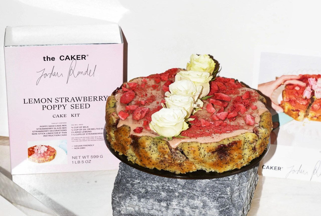 lemon strawberry poppy seed cake