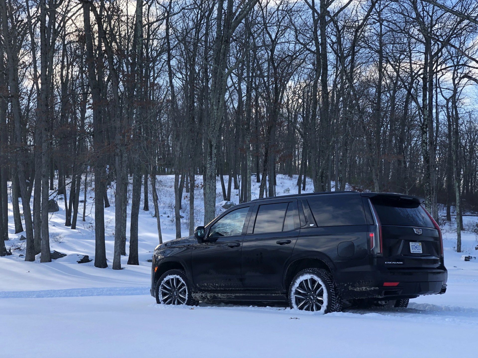 cadillac escalade diesel snow