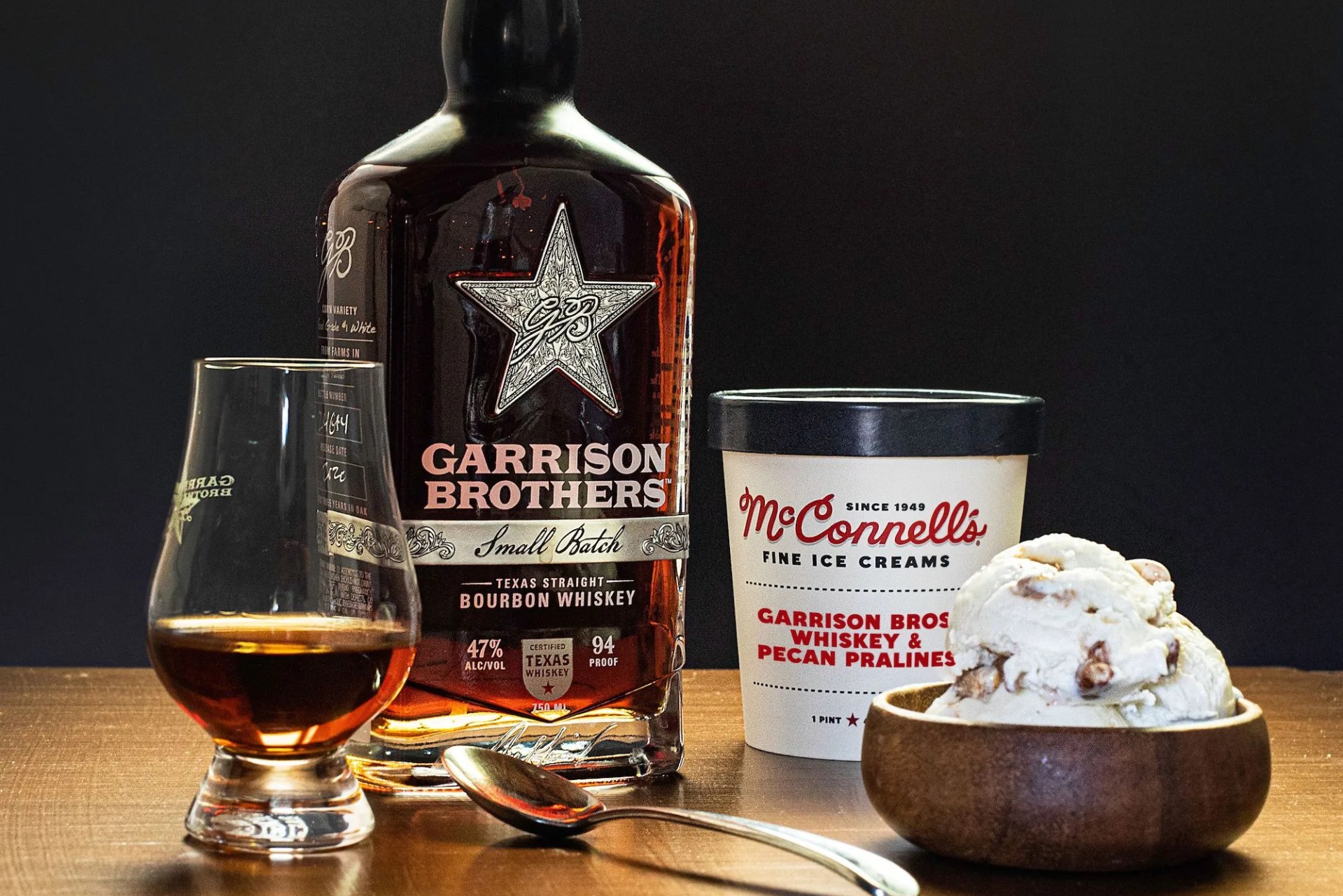 ice cream and whiskey