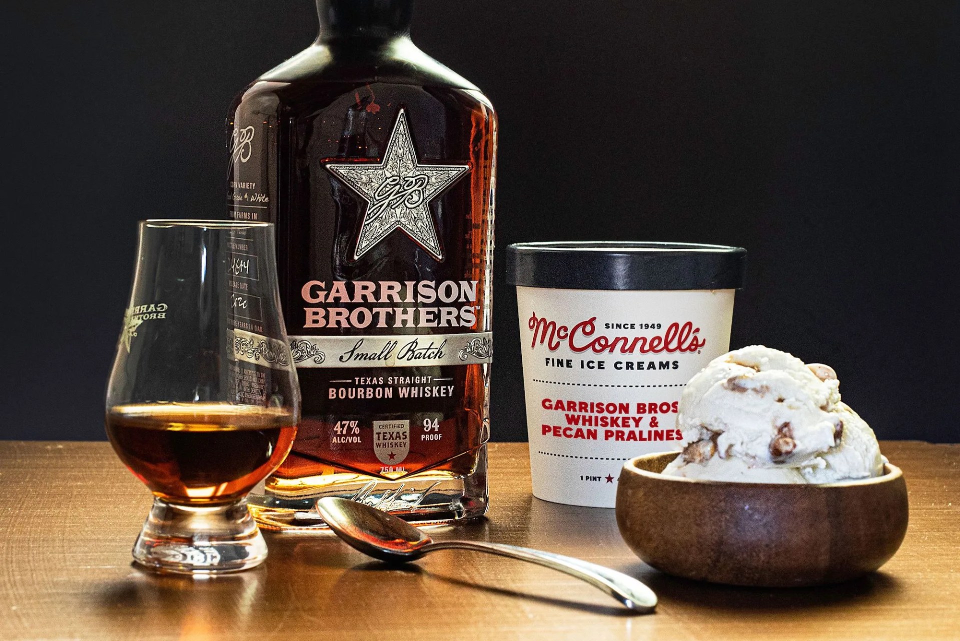 ice cream and whiskey