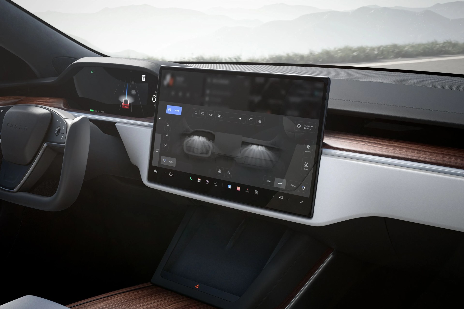 tesla model s touch screen