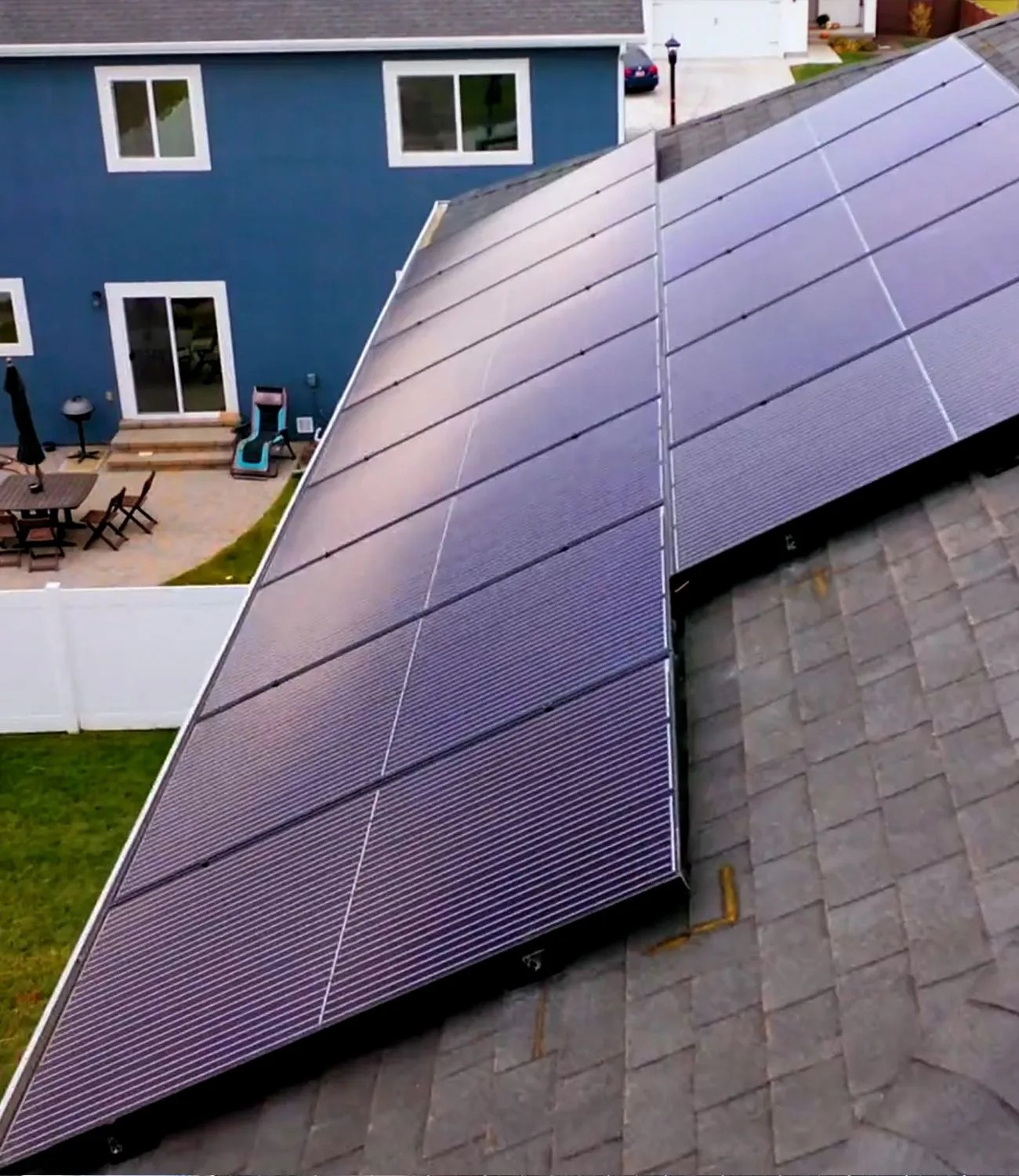 solar panels on roof from project solar