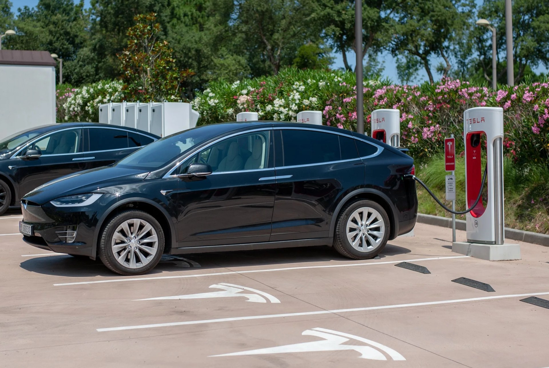 tesla super charger station in barcelona