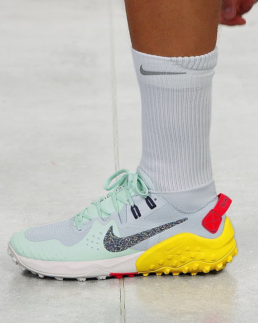 a trail running shoe
