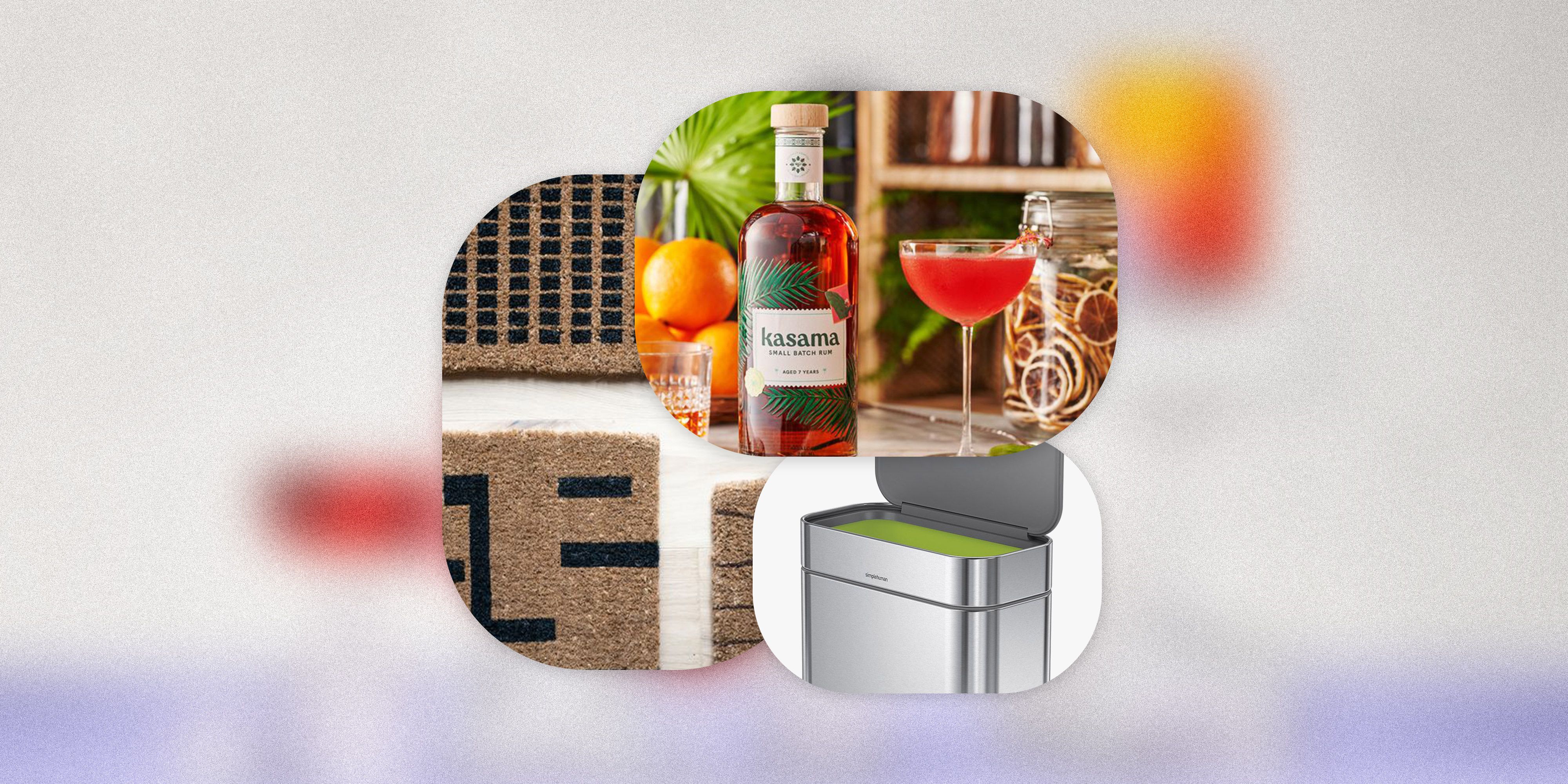 kasama rum, revival doormats, simplehuman compost caddy
