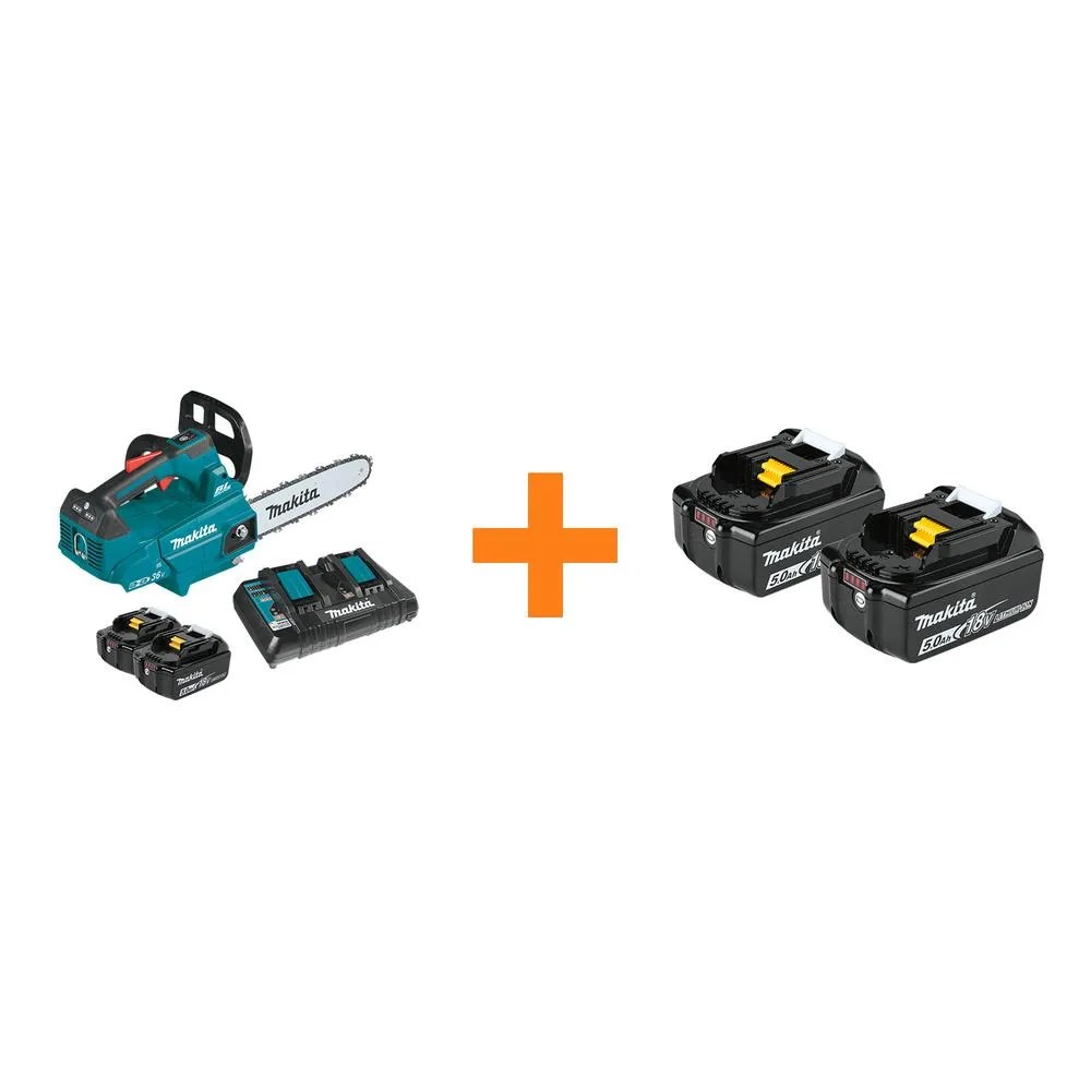 LithiumIon Brushless Top Handle Chain Saw Kit with Battery Pack