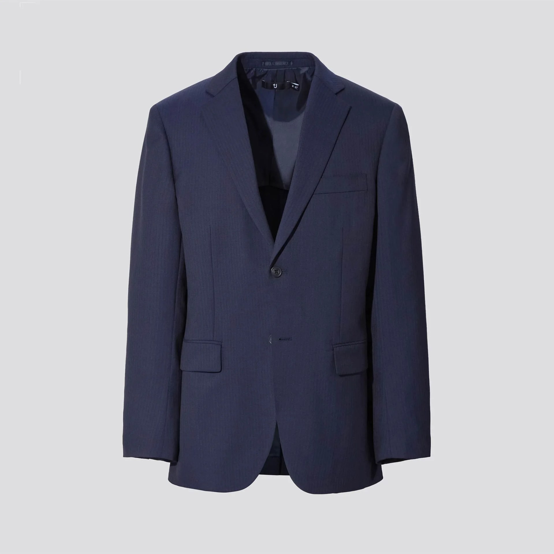 MEN +J WOOL STRIPED TAILORED JACKET