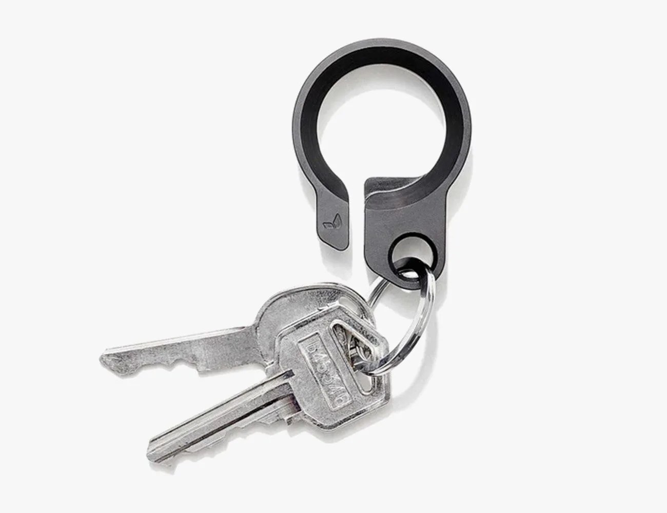 Stainless Steel Black Key Ring
