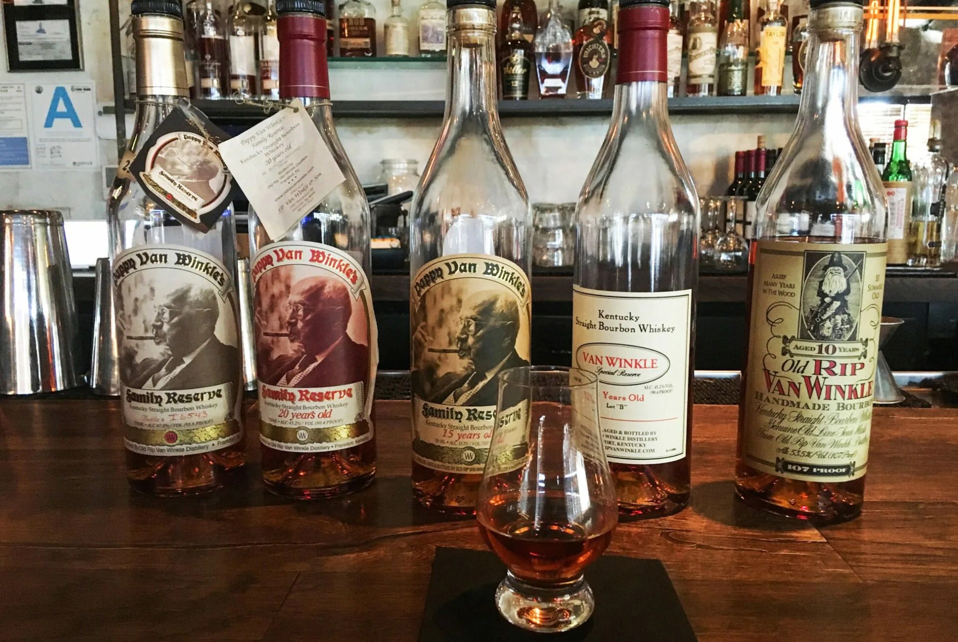 hunting for pappy van winkle gear patrol bar ambiance