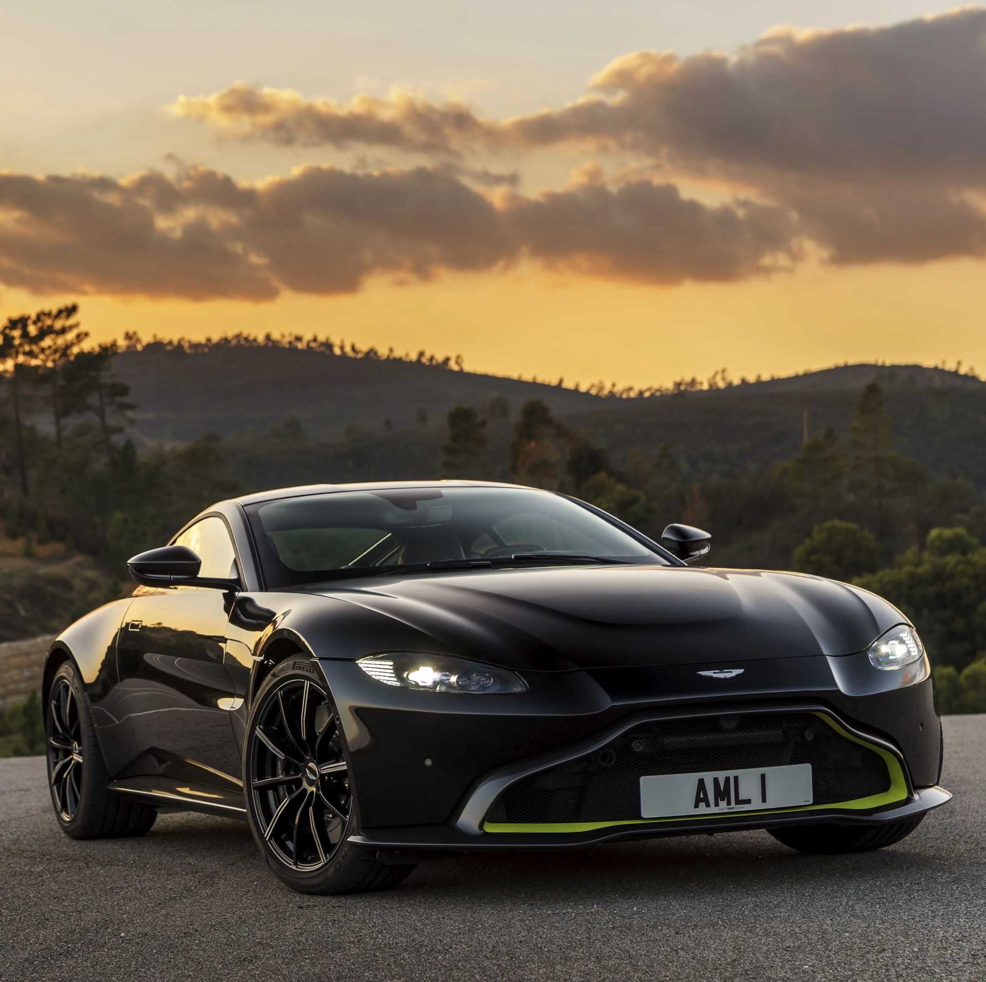 aston martin vantage black night