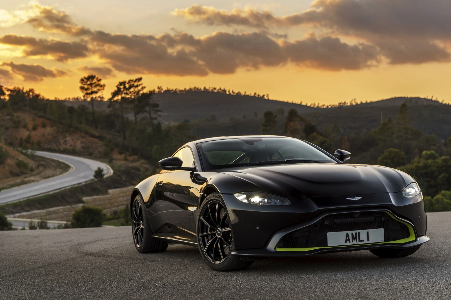 aston martin vantage black night