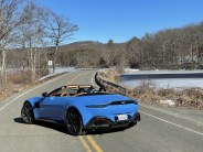 aston martin vantage roadster blue winter