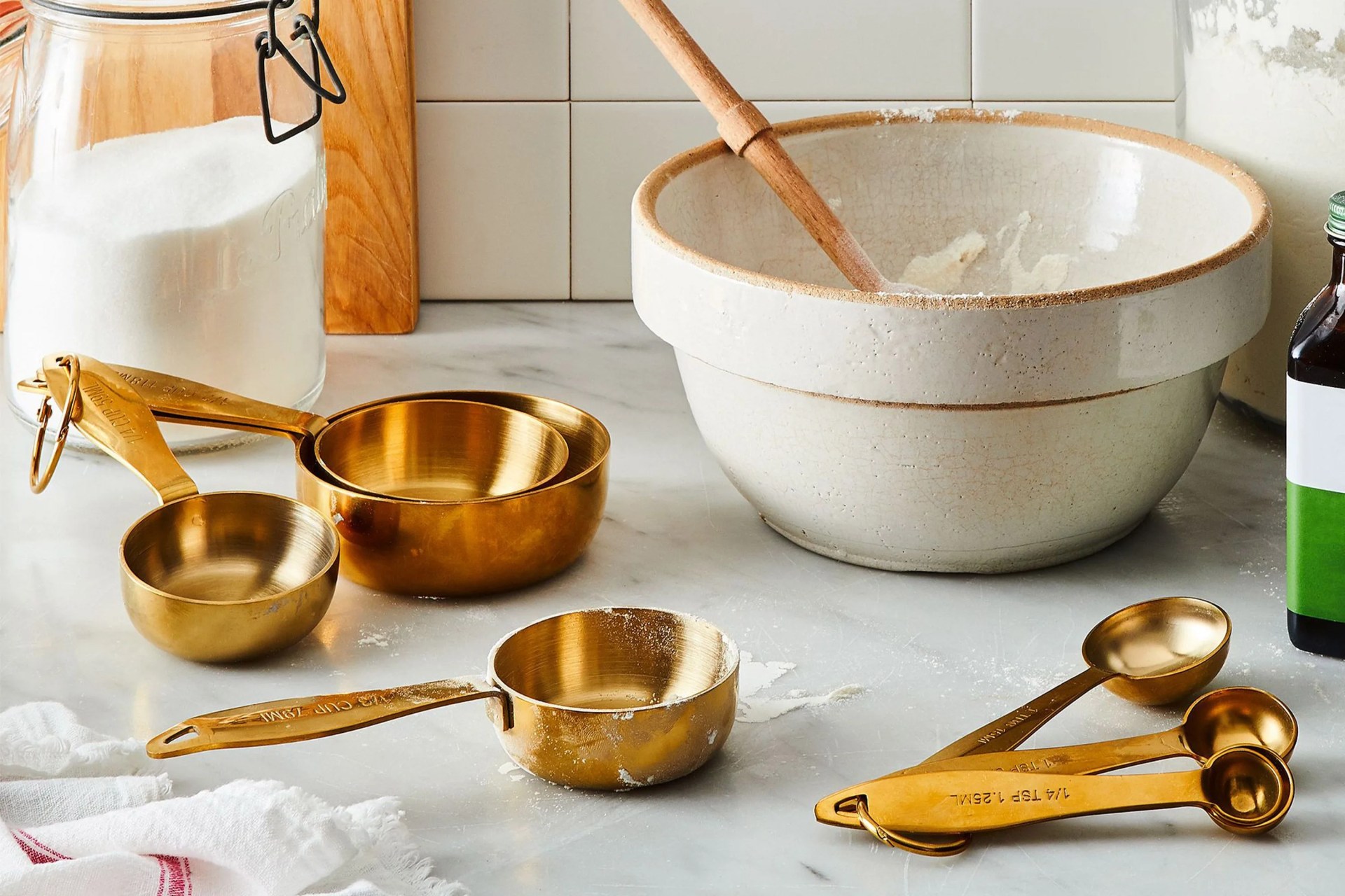 food52 gold measuring cup and spoons set