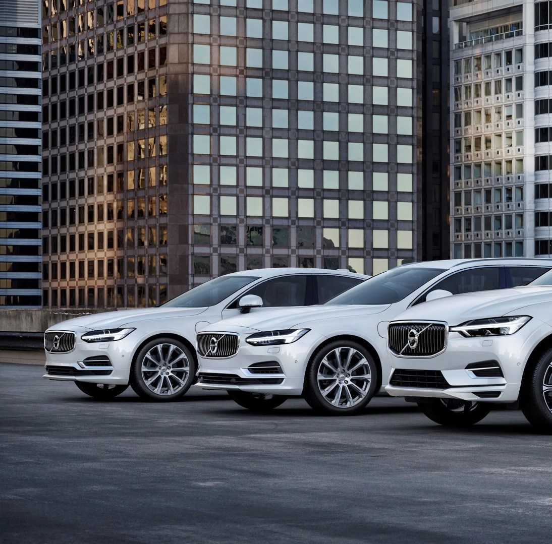 white volvo car range