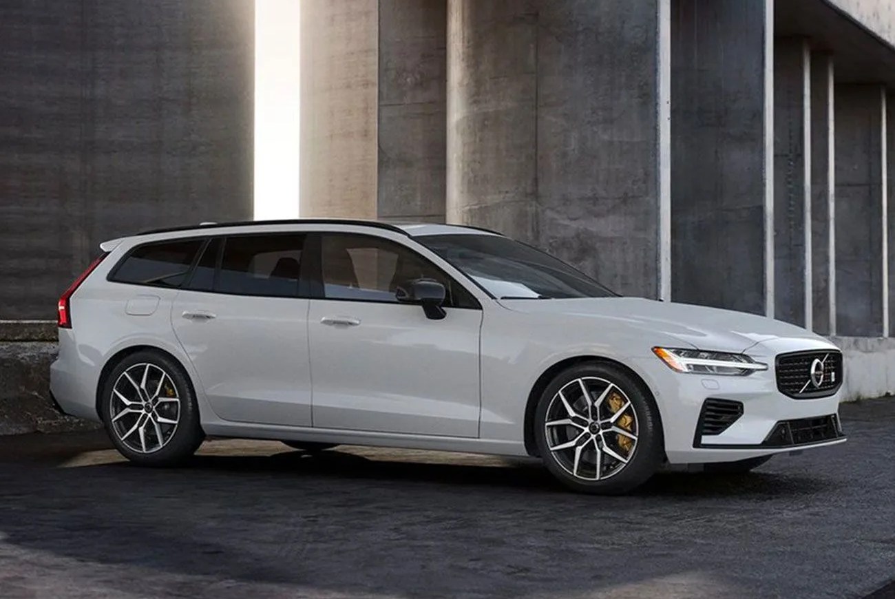 white volvo v60