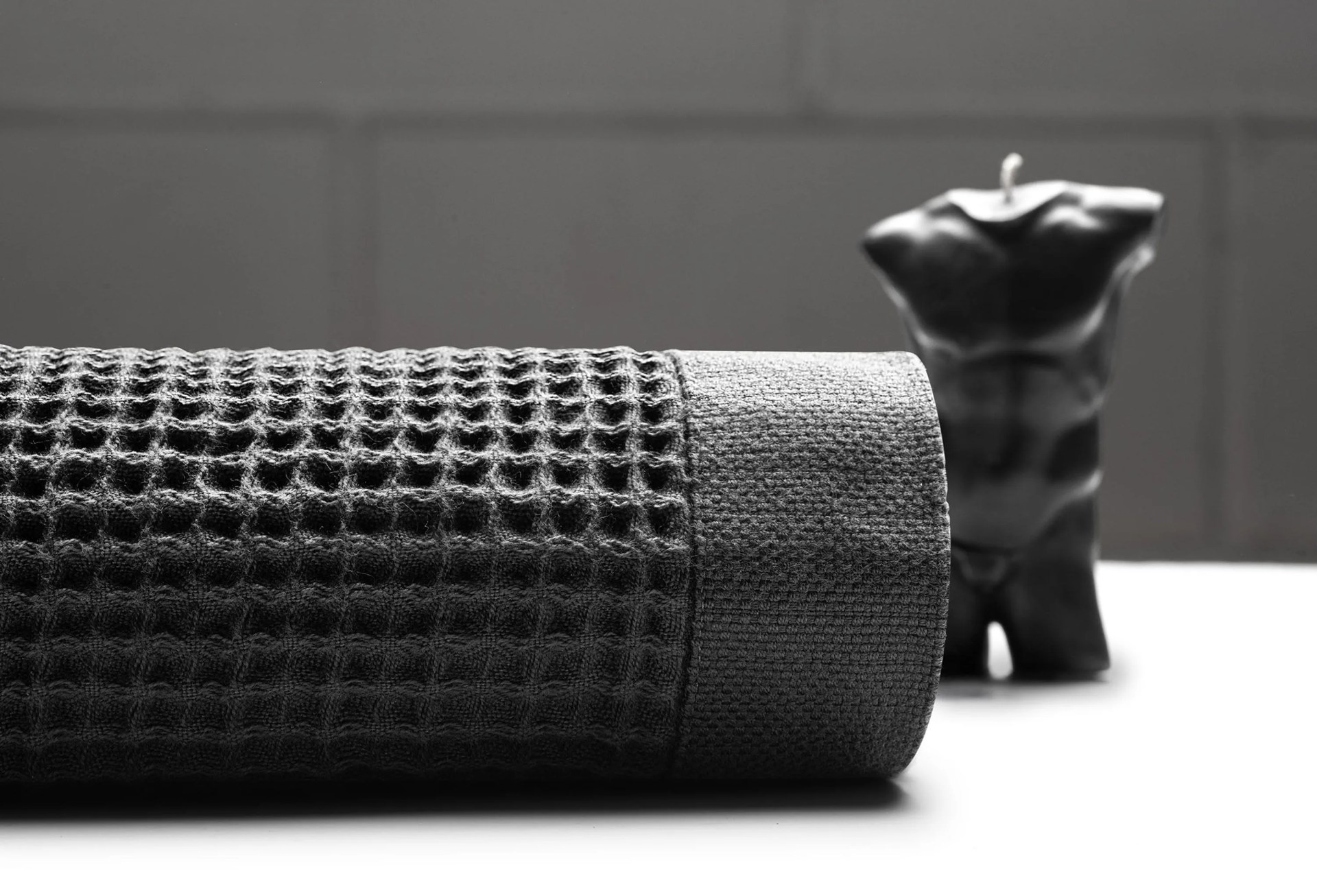 casamera waffle knit towel