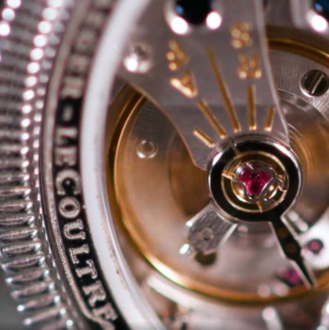 close up of watch movement