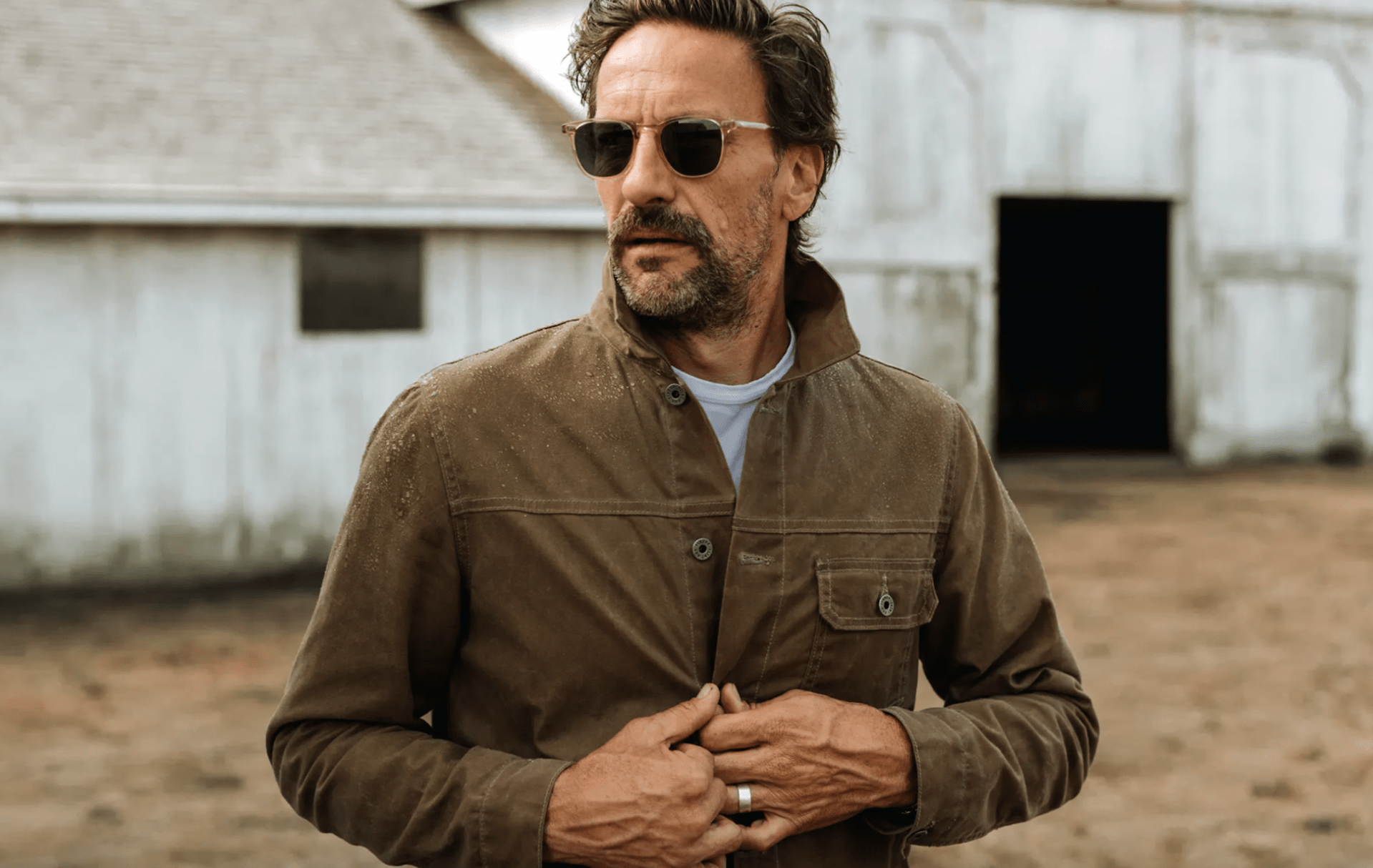 flint and tinder waxed trucker jacket