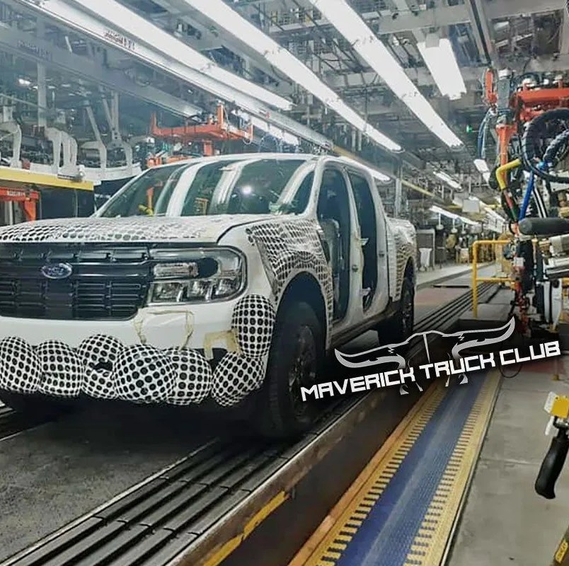ford maverick leaked production shot