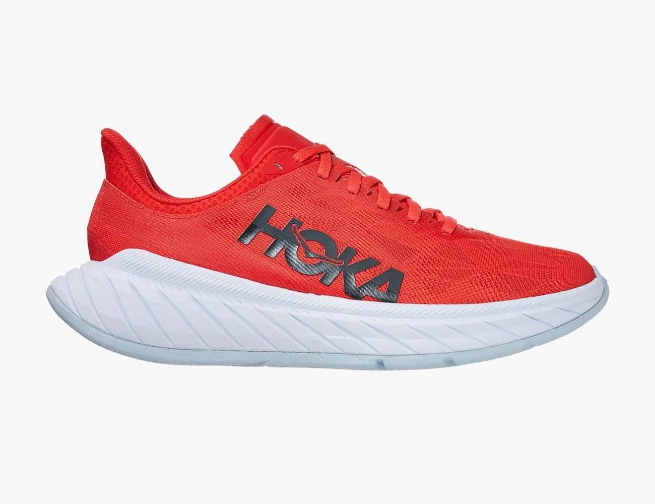 hoka one one carbon x 2 orange running shoe
