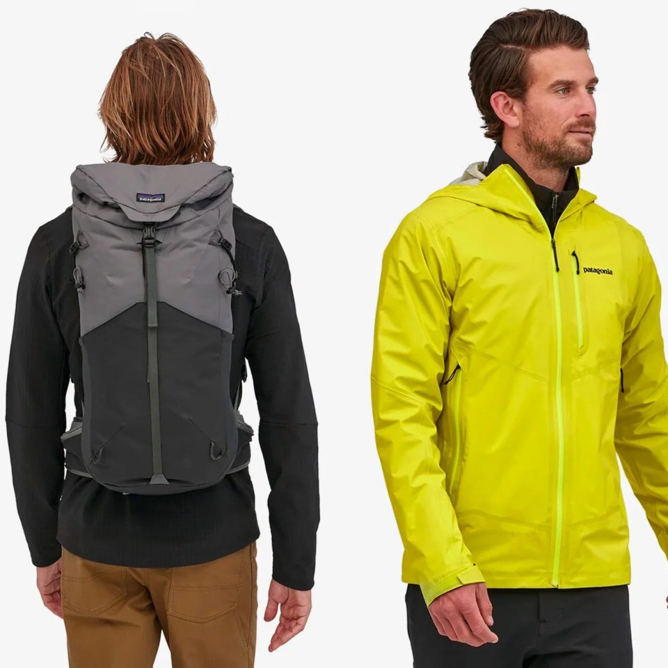 three people wearing patagonia clothing