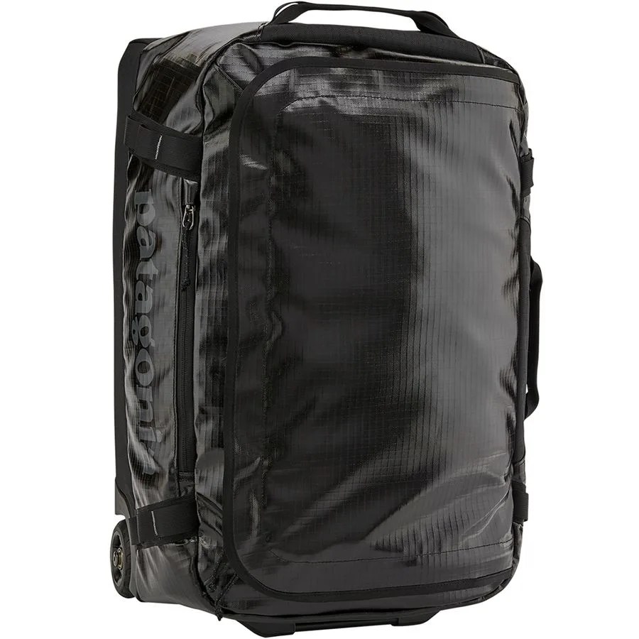 A wheeled duffel bag