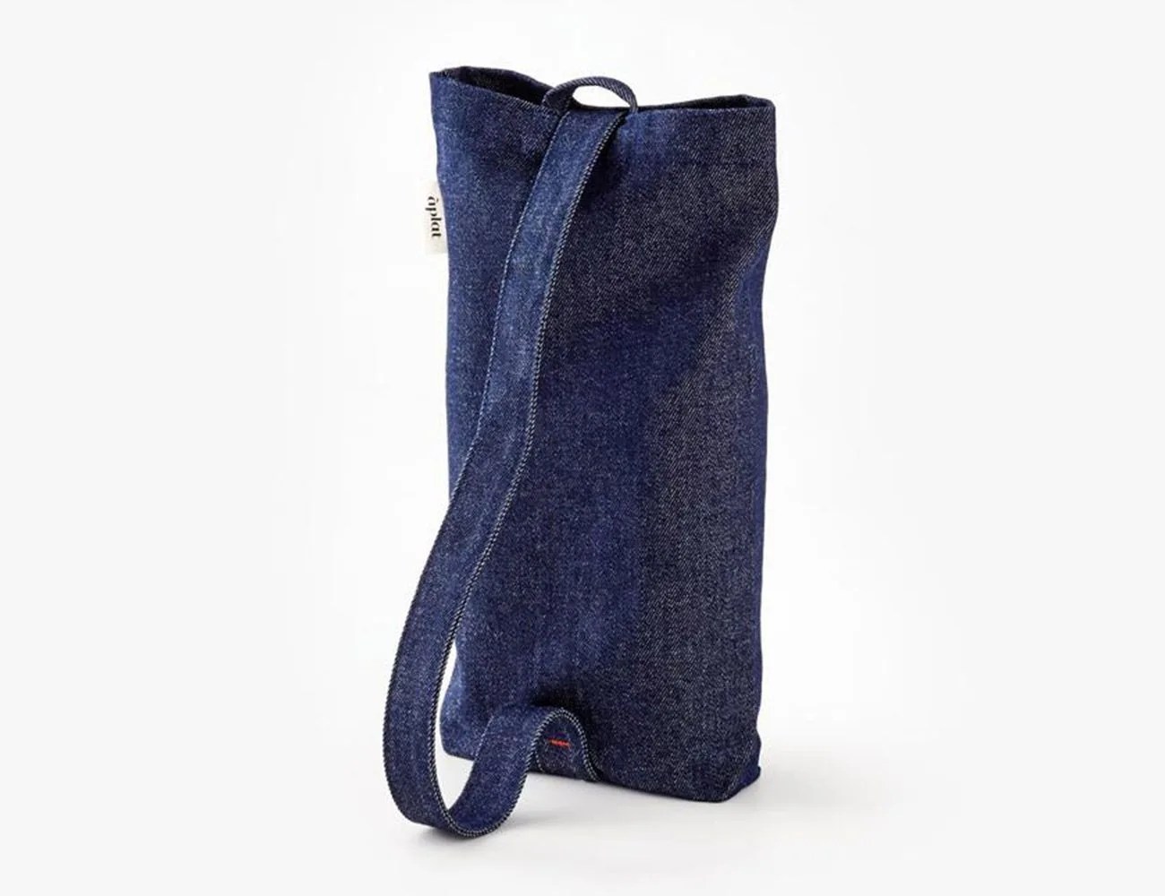 Denim Two Bottle Wine Tote