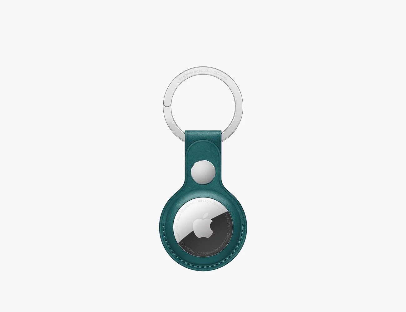 apple airtag leather key ring