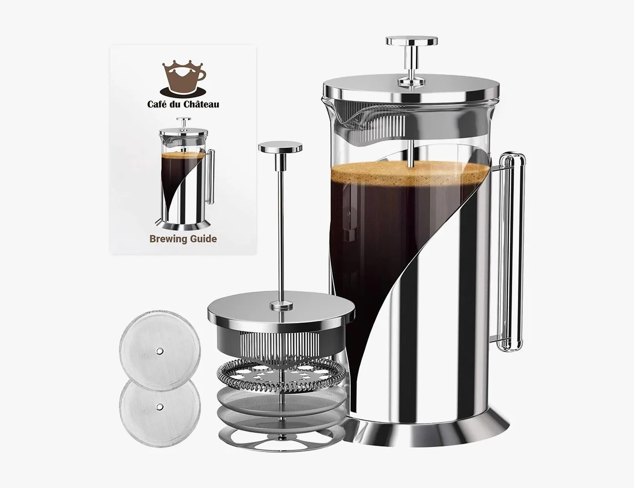 Cafe Du Chateau French Press Coffee Maker (34 oz)
