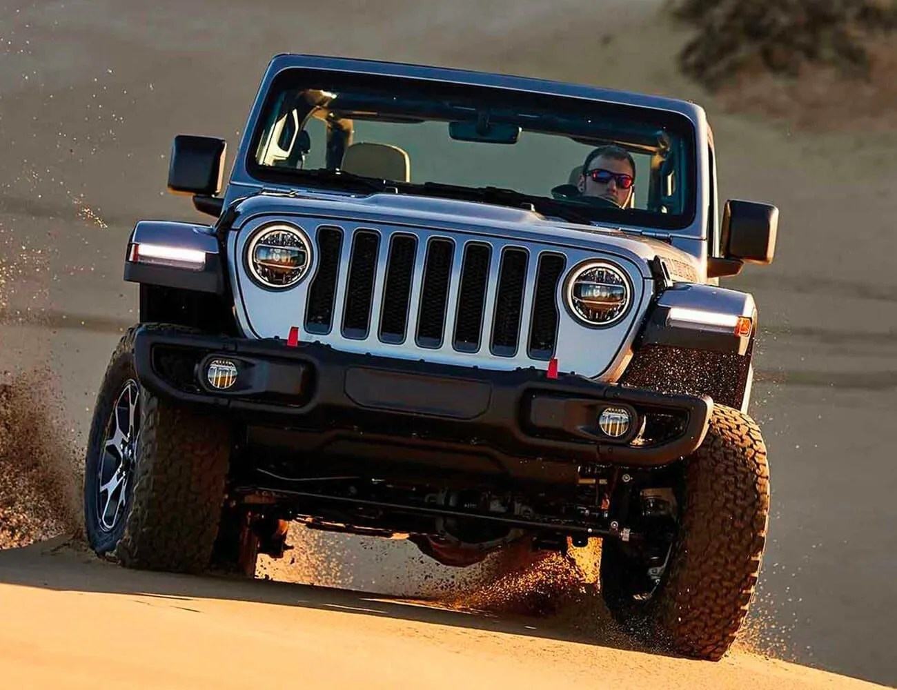 jeep wrangler on sand