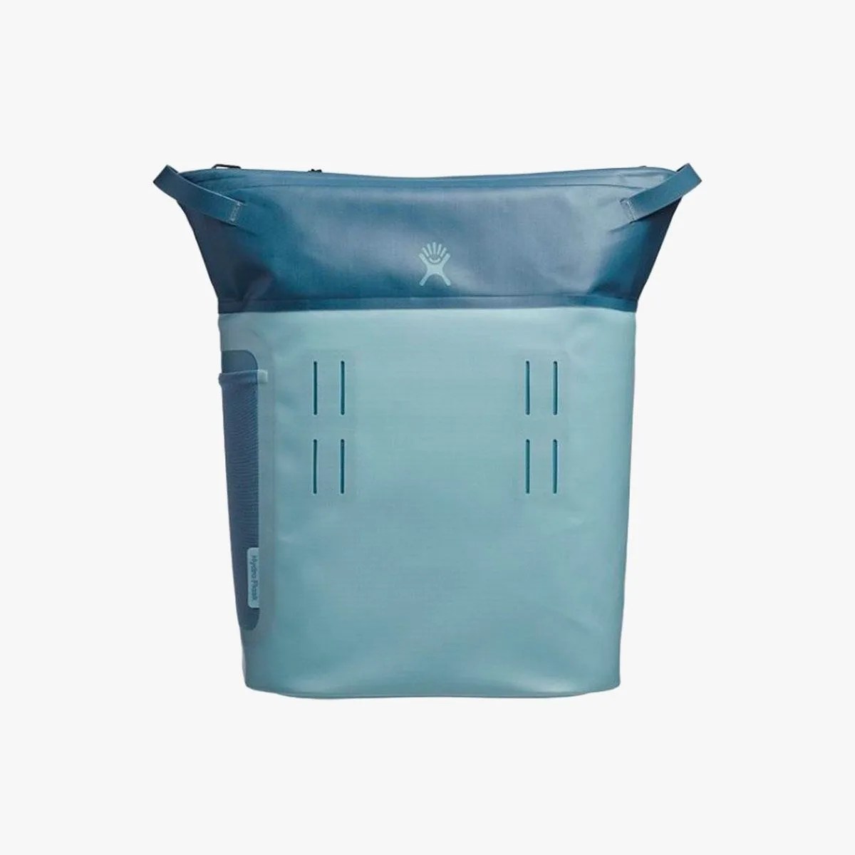 a light blue cooler backpack