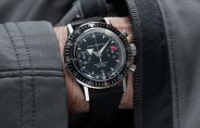 chronograph watch on wrist
