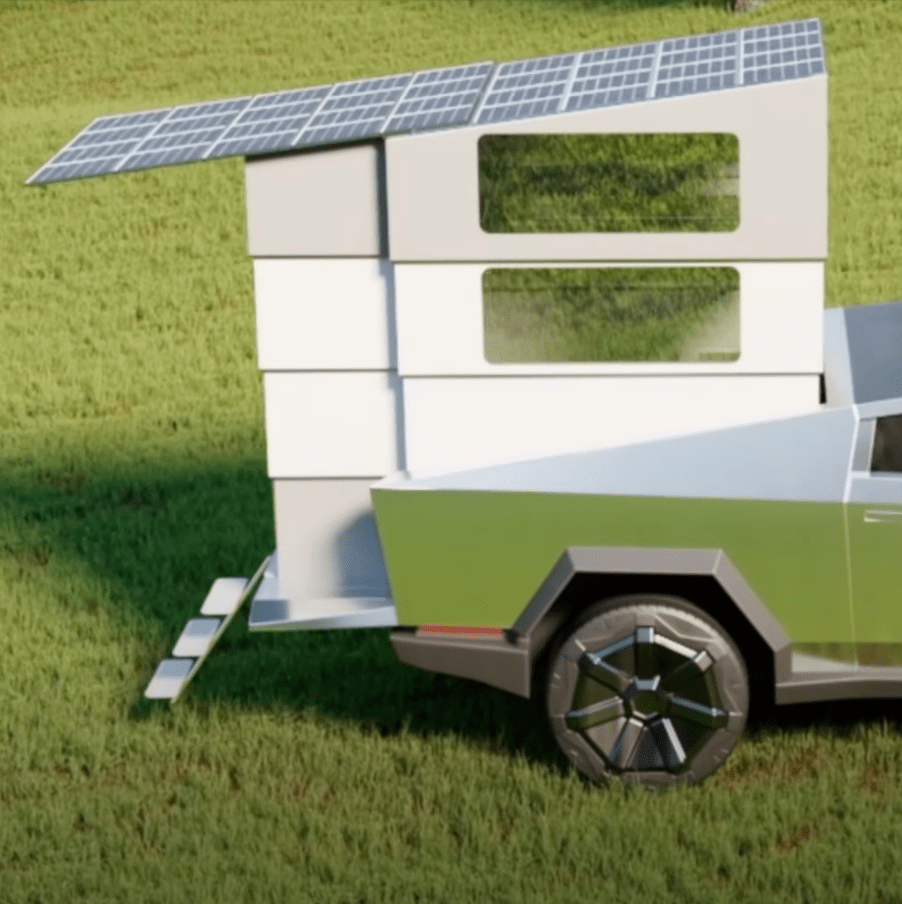 tesla cybertruck cyberlandr camper