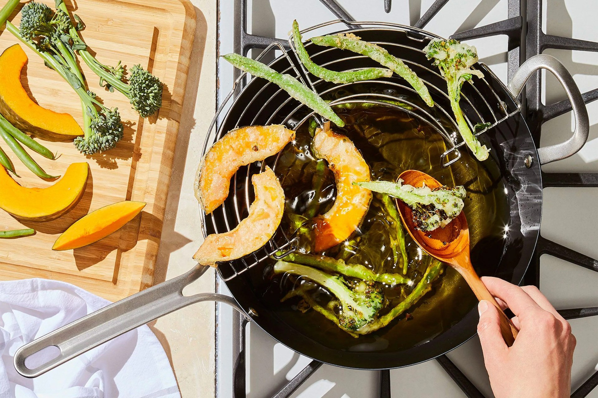 five two carbon steel wok