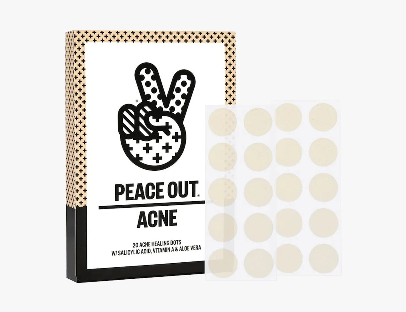 peace out skincare salicylic acid acne healing dots
