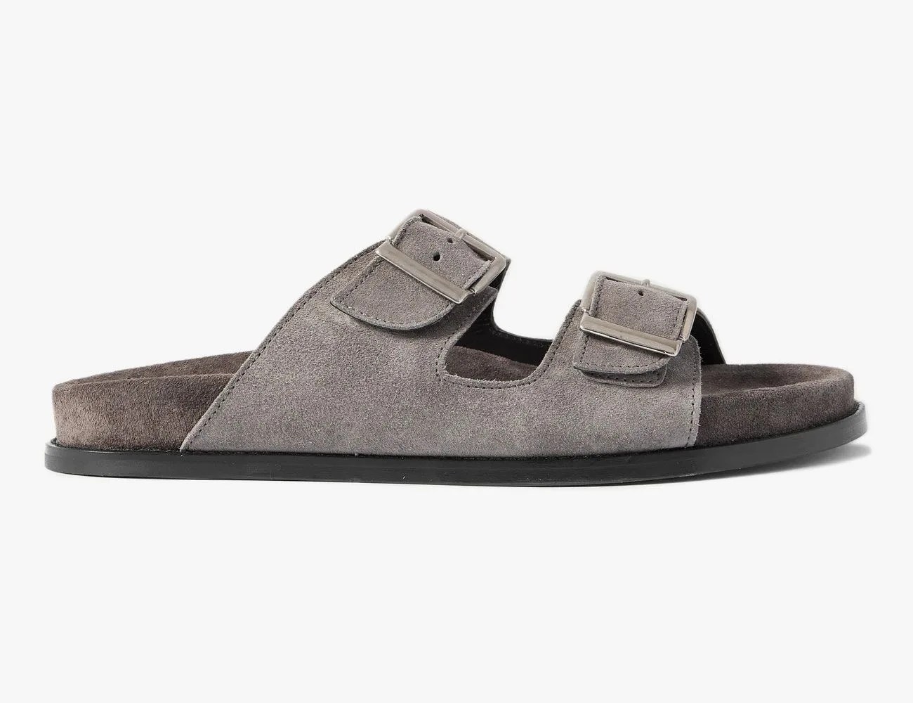 mr porter david suede sandals gray