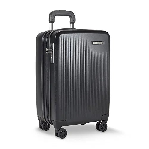Briggs & Riley Sympatico-Hardside CX Expandable Carry-On Spinner Luggage, Black, 21-Inch