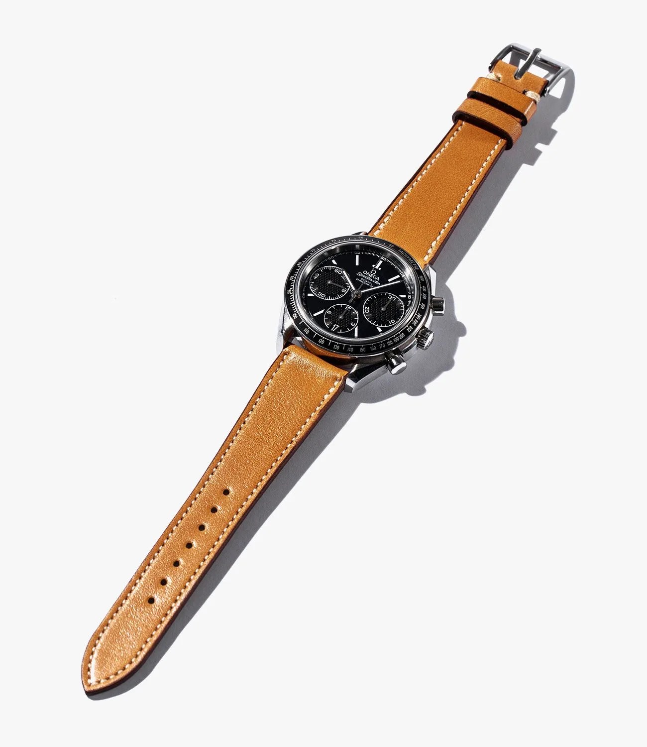 leather watch bands gear patrol crown and buckle tan slide 1