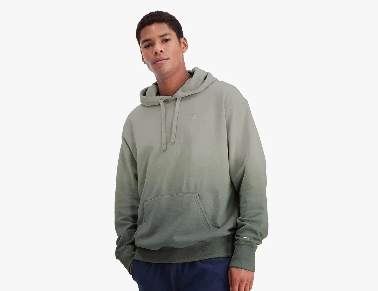 champion powerblend fleece ombre hoodie
