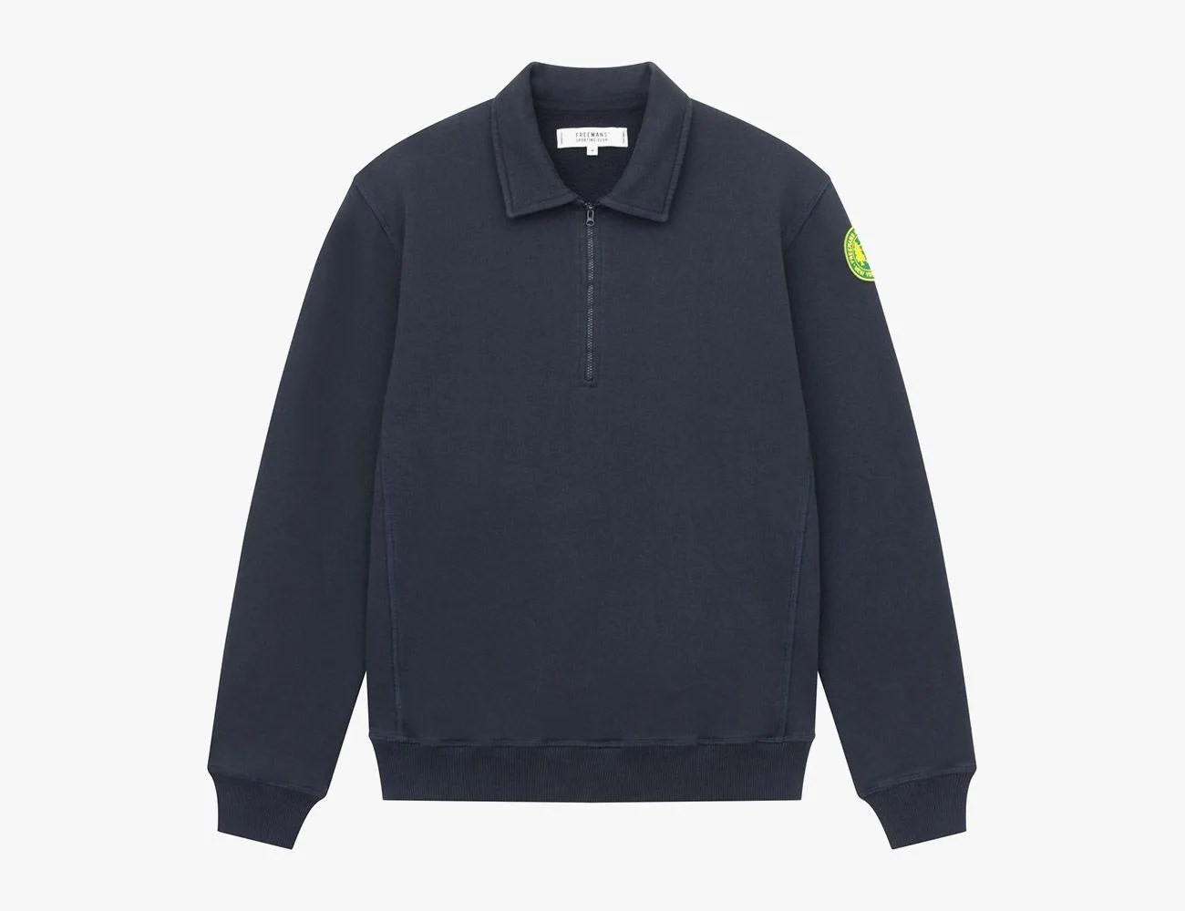 freemans sporting club quarter zip fleece navy