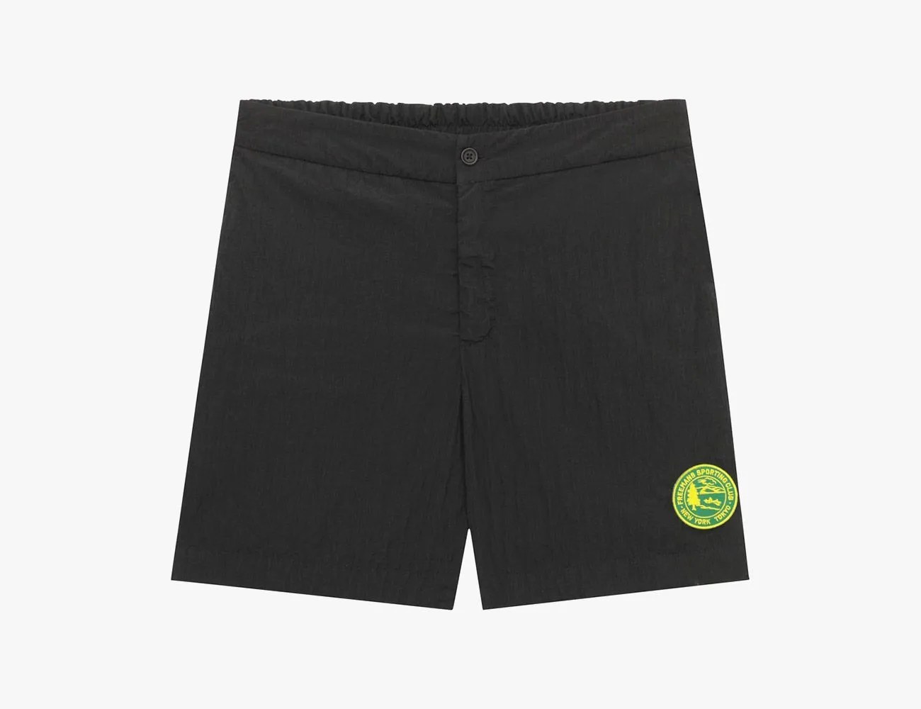 freemans sporting club running short black