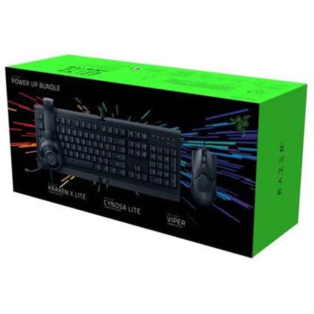 razer power up bundle – cynosa lite, viper, and kraken x lite